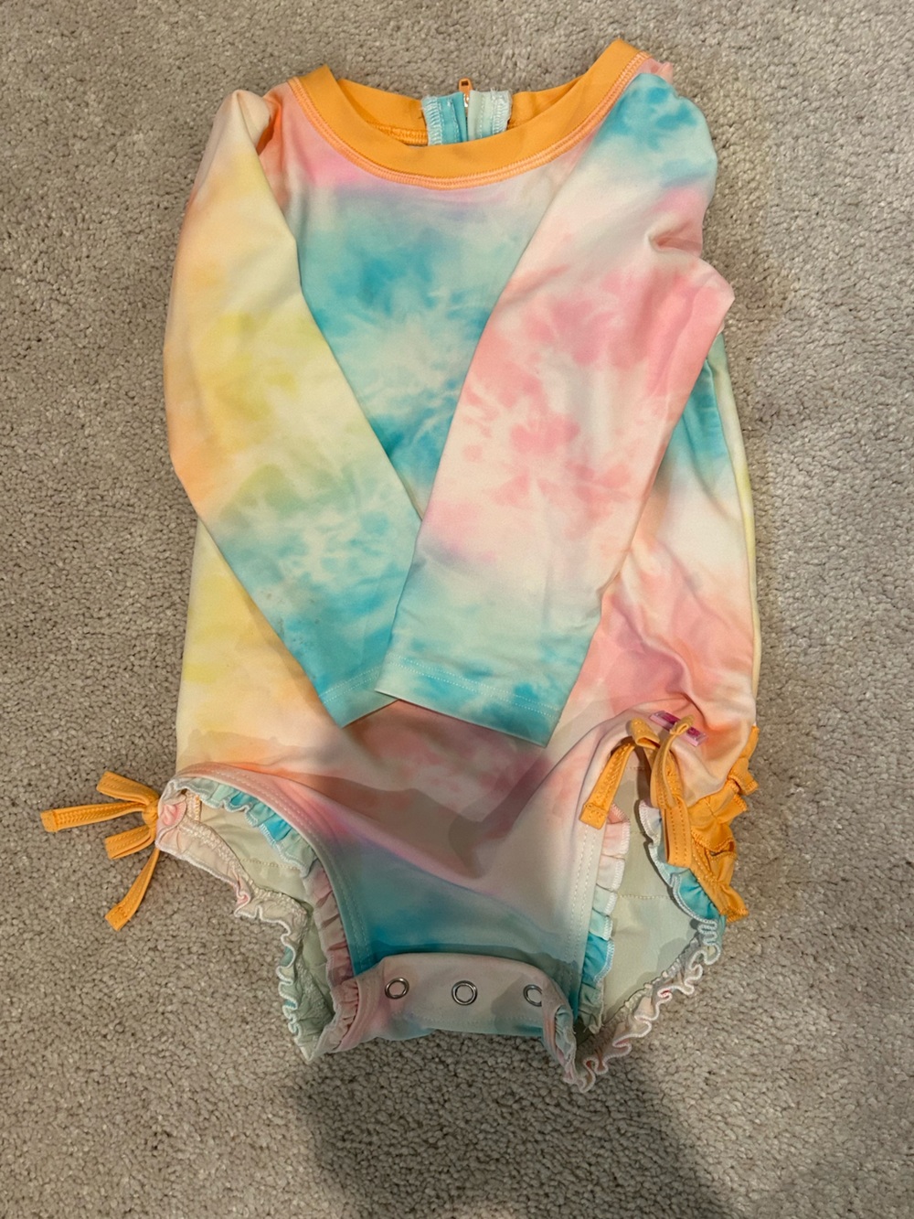 Ruffle Butts Pastel Tie-Dye Swimsuit